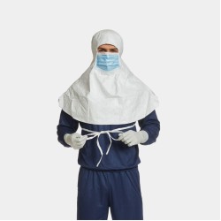 Tyvek® IsoClean® Sterile Hood with Integrated Mask | ISO Class 5+ | Box of 100