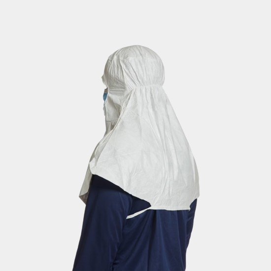 Tyvek® IsoClean® Sterile Hood with Integrated Mask | ISO Class 5+ | Box of 100