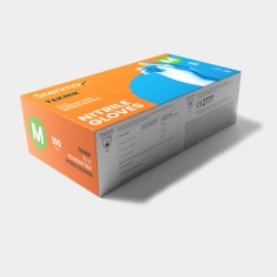 Teknik Nitrile Examination Disposable Gloves | Powder-Free | Blue  (Box/100)