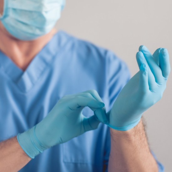 Teknik Nitrile Examination Disposable Gloves | Powder-Free | Blue  (Box/100)