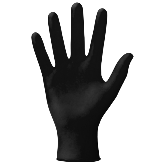 Cygnus Black Nitrile Gloves | Powder-Free | Short Cuff Gloves (Box/100)