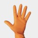 Powerhold Nitrile Gloves | Diamond Grip | Powder-Free | Orange (Box/100)