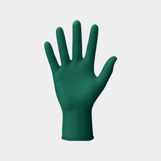 Vertex Nitrile Gloves | Short Cuff | Powder-Free | Green (Box/100)