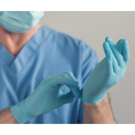 Gallant Plus Blue Nitrile Gloves | Powder-Free | Short-Cuff  (Box/100)