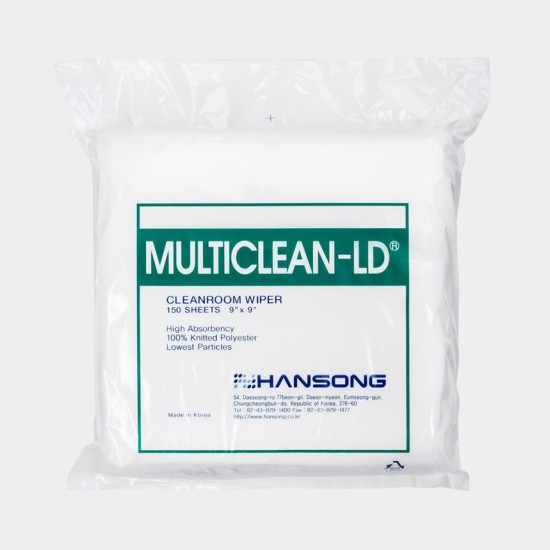 MultiClean LD, Polyester Wiper, 23 x 23cm (Pack/150)