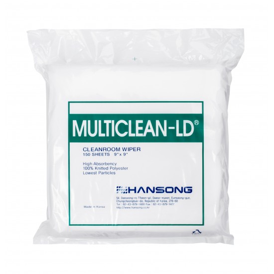 MultiClean LD, Polyester Wiper, 23 x 23cm (Pack/150)