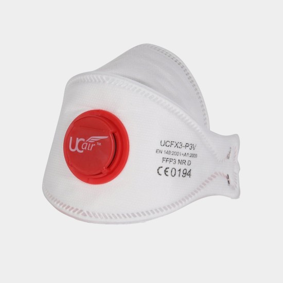 UCi Disposable Respirator | FFP3 | Tri-Fold | Valved | Box / 10