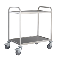 2 Tier Stainless Steel Trolley 600 x 400mm