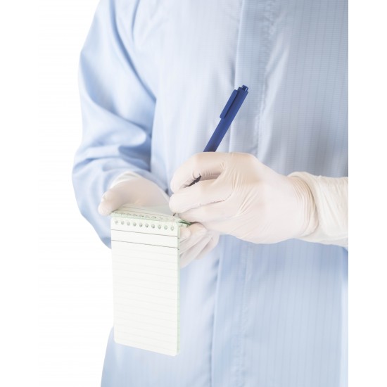PureTex® Cleanroom Notebook | 3 × 5” | ISO Class 5+ | 8 Pages / 96 Sides | Pack / 5
