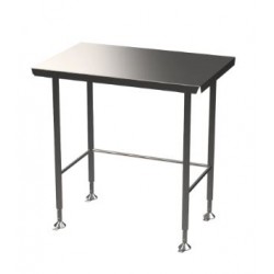 HYGIENOX Electropolished Table, Rear Rail, 900 x 600mm