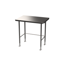 Stainless steel Hygienox table with tubular rear tie bar 900 x 600mm
