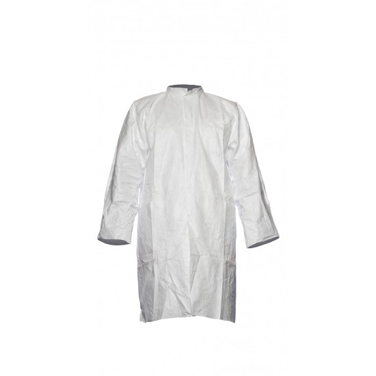 Tyvek® 500 Labcoat with press studs/pockets