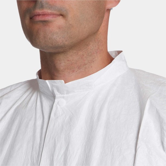 Tyvek® 500 Labcoat with press studs/pockets