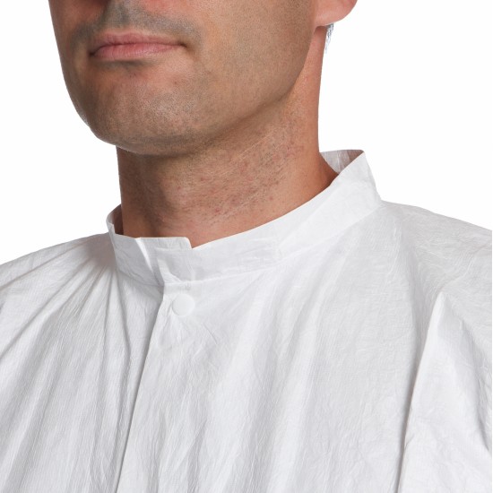 Tyvek® 500 Labcoat with press studs/pockets