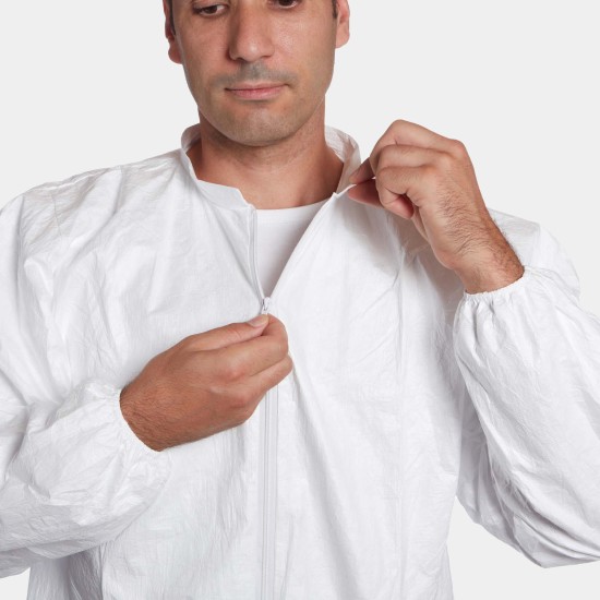 Tyvek® 500 Labcoat with zipper and pockets