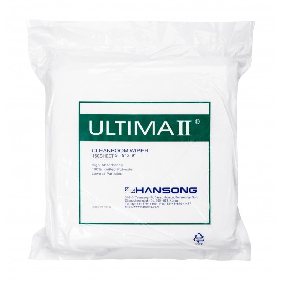 Ultima II® Cleanroom Wiper - ISO Class 3+ (Available in 3 Sizes)