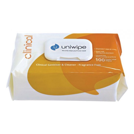 Uniwipe Midi Clinical Disinfectant Midi-Wipes (Pack/200)